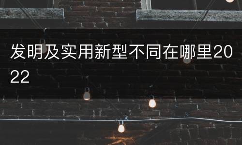 发明及实用新型不同在哪里2022