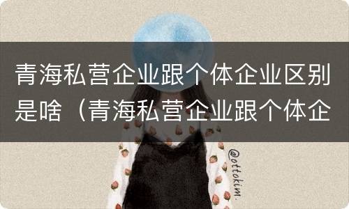 青海私营企业跟个体企业区别是啥（青海私营企业跟个体企业区别是啥呢）