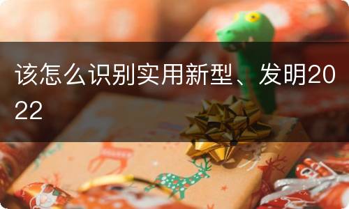 该怎么识别实用新型、发明2022