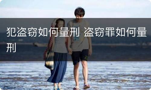 犯盗窃如何量刑 盗窃罪如何量刑