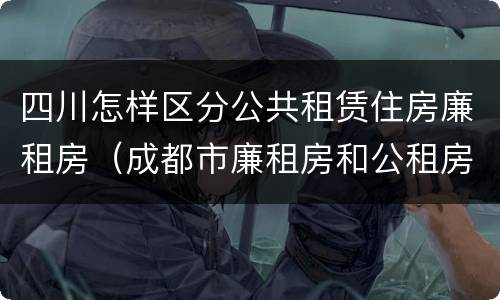 四川怎样区分公共租赁住房廉租房（成都市廉租房和公租房的区别）