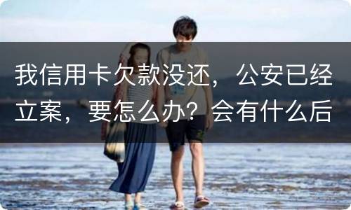 我信用卡欠款没还，公安已经立案，要怎么办？会有什么后果