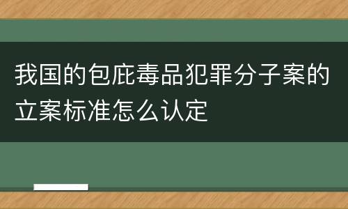 我国的包庇毒品犯罪分子案的立案标准怎么认定