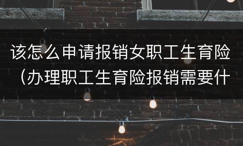 该怎么申请报销女职工生育险（办理职工生育险报销需要什手续）