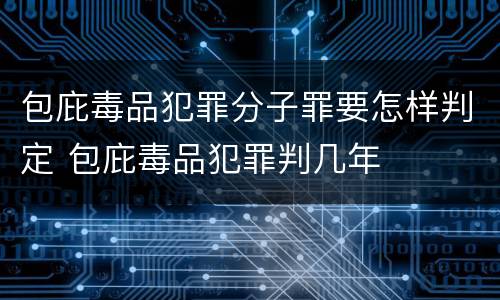 包庇毒品犯罪分子罪要怎样判定 包庇毒品犯罪判几年