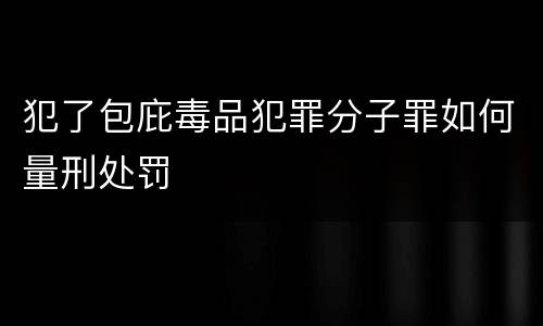犯了包庇毒品犯罪分子罪如何量刑处罚