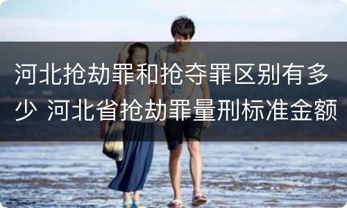 河北抢劫罪和抢夺罪区别有多少 河北省抢劫罪量刑标准金额