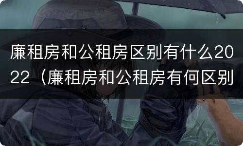 廉租房和公租房区别有什么2022（廉租房和公租房有何区别）