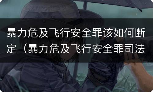 暴力危及飞行安全罪该如何断定（暴力危及飞行安全罪司法解释）