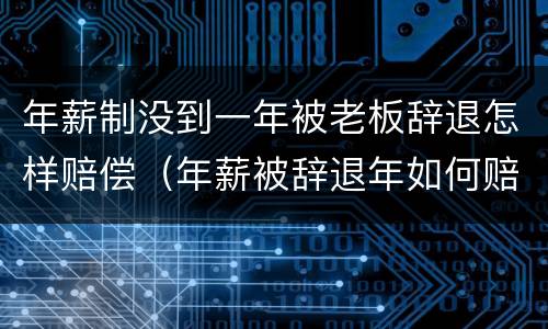 年薪制没到一年被老板辞退怎样赔偿（年薪被辞退年如何赔偿）