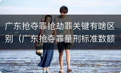 广东抢夺罪抢劫罪关键有啥区别（广东抢夺罪量刑标准数额）