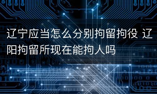 辽宁应当怎么分别拘留拘役 辽阳拘留所现在能拘人吗