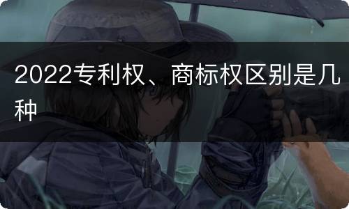 2022专利权、商标权区别是几种