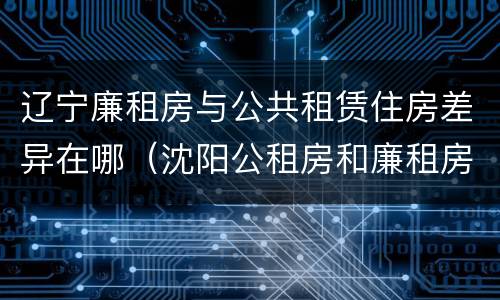 辽宁廉租房与公共租赁住房差异在哪（沈阳公租房和廉租房的区别）