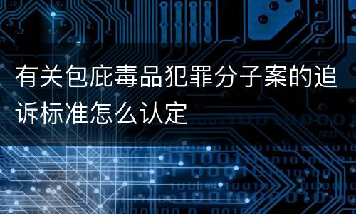 有关包庇毒品犯罪分子案的追诉标准怎么认定