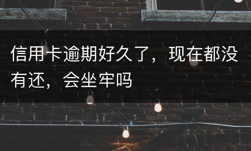 信用卡逾期好久了，现在都没有还，会坐牢吗