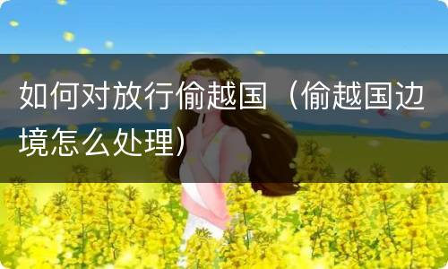 如何对放行偷越国（偷越国边境怎么处理）