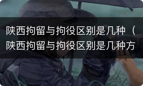 陕西拘留与拘役区别是几种（陕西拘留与拘役区别是几种方式）