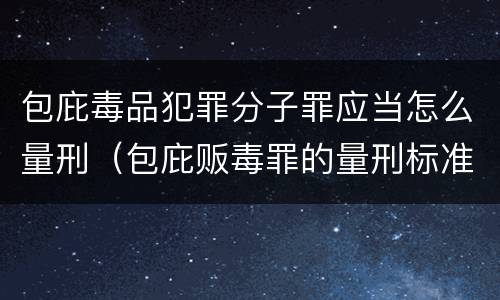 包庇毒品犯罪分子罪应当怎么量刑（包庇贩毒罪的量刑标准）