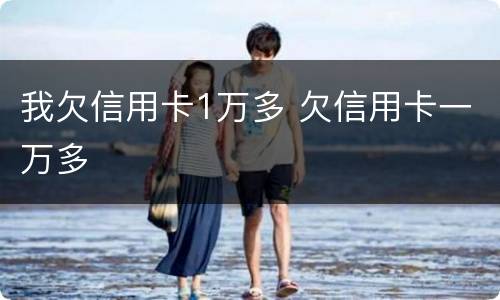 我欠信用卡1万多 欠信用卡一万多
