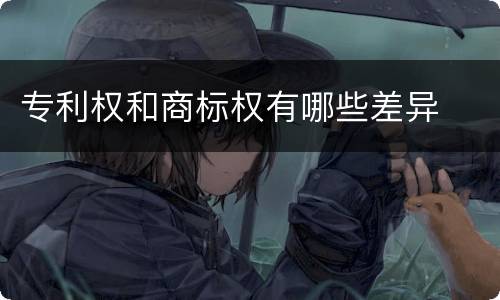 专利权和商标权有哪些差异