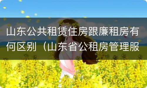 山东公共租赁住房跟廉租房有何区别（山东省公租房管理服务导则(试行）