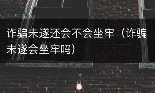 诈骗未遂还会不会坐牢（诈骗未遂会坐牢吗）