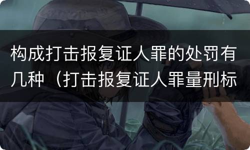 构成打击报复证人罪的处罚有几种（打击报复证人罪量刑标准）