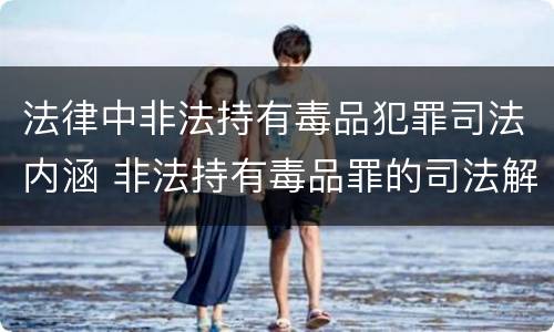 法律中非法持有毒品犯罪司法内涵 非法持有毒品罪的司法解释