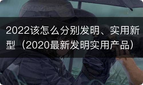 2022该怎么分别发明、实用新型（2020最新发明实用产品）