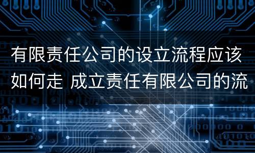 有限责任公司的设立流程应该如何走 成立责任有限公司的流程