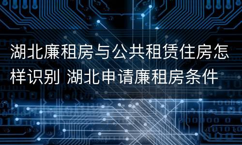 湖北廉租房与公共租赁住房怎样识别 湖北申请廉租房条件