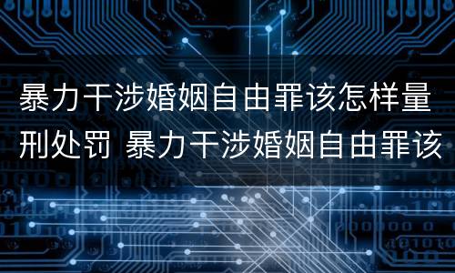 暴力干涉婚姻自由罪该怎样量刑处罚 暴力干涉婚姻自由罪该怎样量刑处罚呢