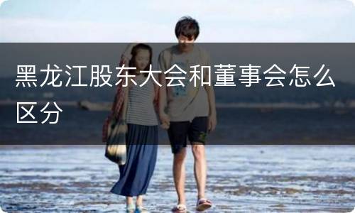 黑龙江股东大会和董事会怎么区分