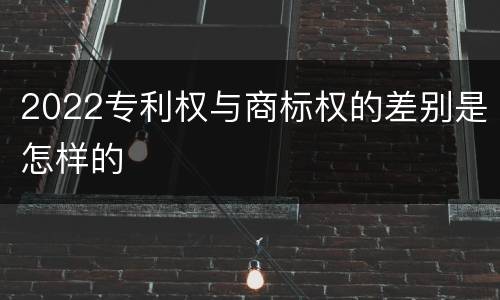 2022专利权与商标权的差别是怎样的