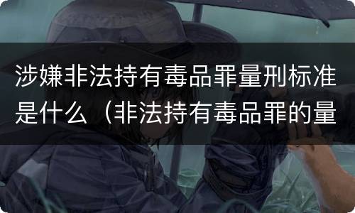 涉嫌非法持有毒品罪量刑标准是什么（非法持有毒品罪的量刑标准）
