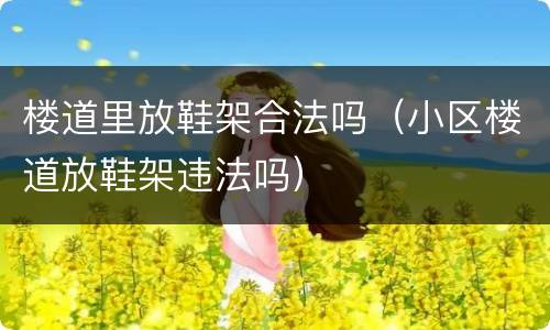 楼道里放鞋架合法吗（小区楼道放鞋架违法吗）