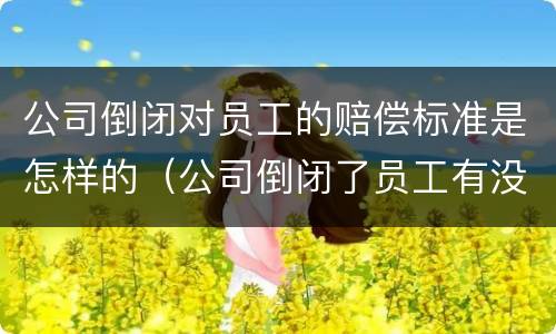 公司倒闭对员工的赔偿标准是怎样的（公司倒闭了员工有没有赔偿）