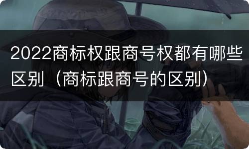2022商标权跟商号权都有哪些区别（商标跟商号的区别）