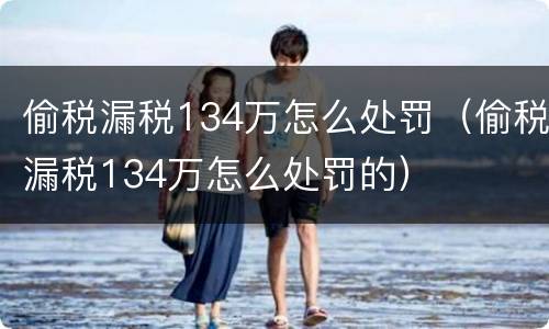 偷税漏税134万怎么处罚（偷税漏税134万怎么处罚的）