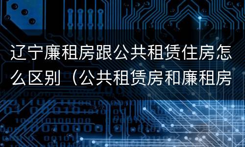 辽宁廉租房跟公共租赁住房怎么区别（公共租赁房和廉租房）