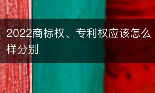 2022商标权、专利权应该怎么样分别