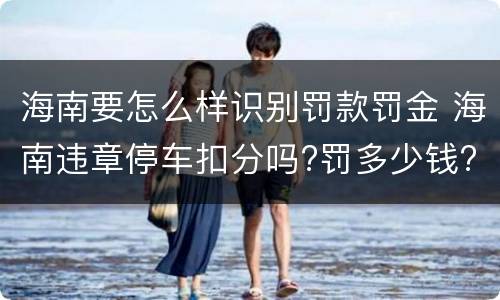 海南要怎么样识别罚款罚金 海南违章停车扣分吗?罚多少钱?