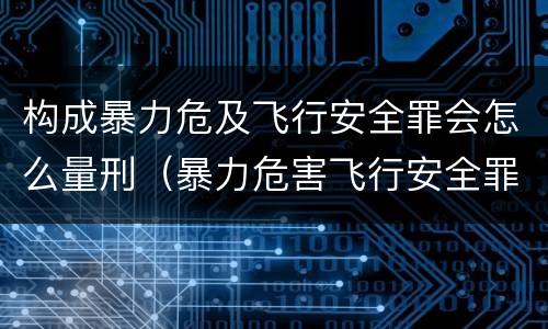 构成暴力危及飞行安全罪会怎么量刑（暴力危害飞行安全罪）
