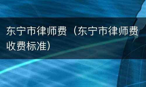 东宁市律师费（东宁市律师费收费标准）