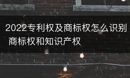 2022专利权及商标权怎么识别 商标权和知识产权