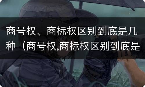 商号权、商标权区别到底是几种（商号权,商标权区别到底是几种商品）