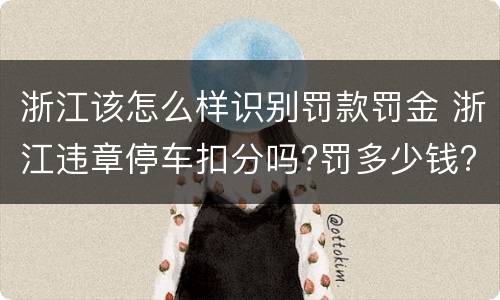浙江该怎么样识别罚款罚金 浙江违章停车扣分吗?罚多少钱?