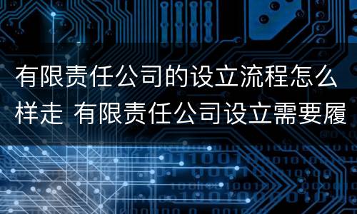 有限责任公司的设立流程怎么样走 有限责任公司设立需要履行哪些程序