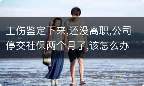 工伤鉴定下来,还没离职,公司停交社保两个月了,该怎么办